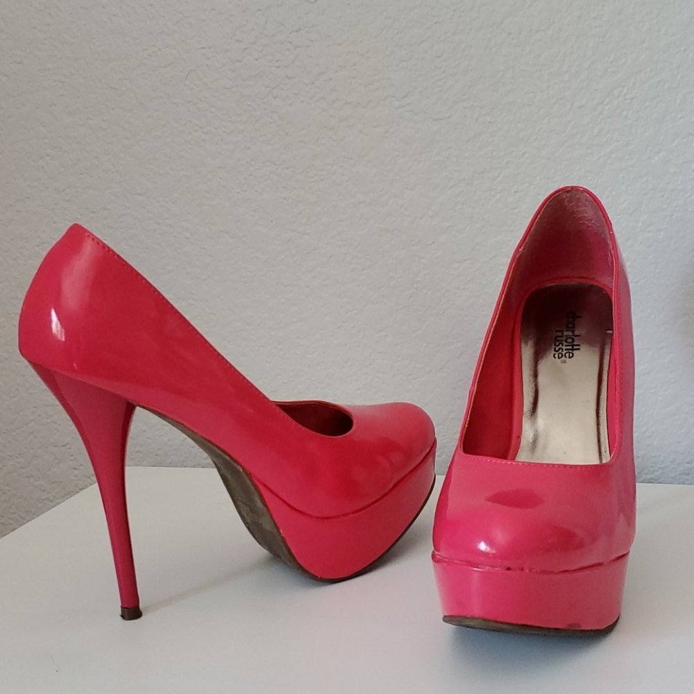 Charlotte Russe Hot Pink Fuchsia Heels